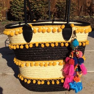 Straw Beach/Pool Tote Bag